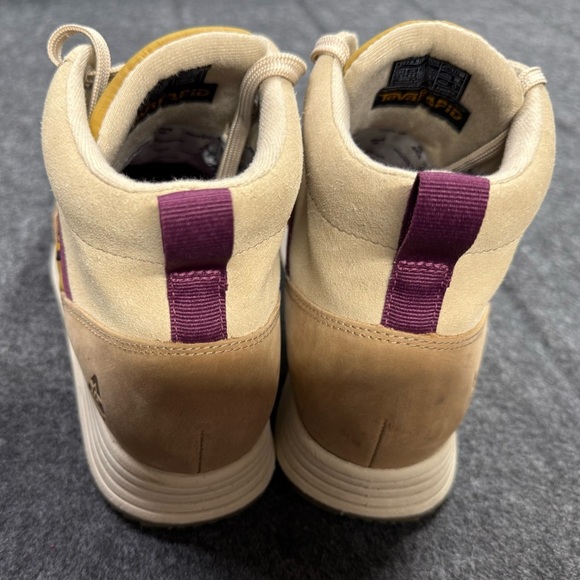 Teva Tan and Yellow Quilted High-Top Sneakers - Picture 3 of 7